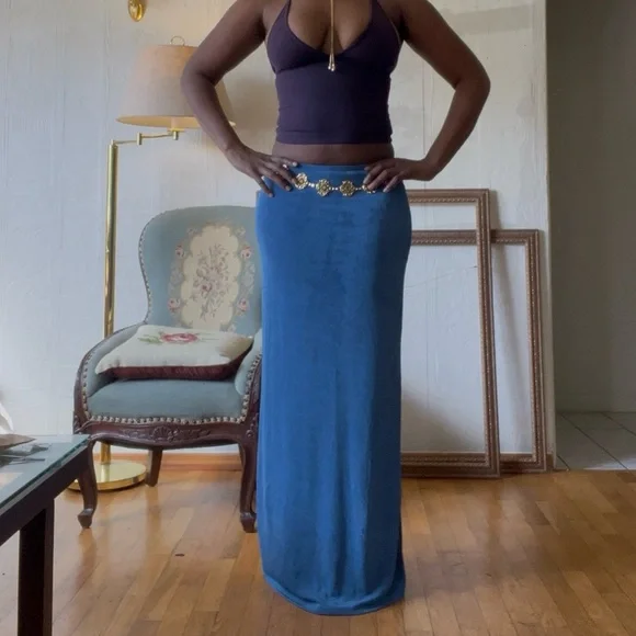Princess Polly Blue Maxi Skirt - Picture 3 of 3